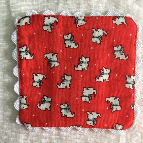 ✨Handmade Vintage-style Scottie Dog Coasters, set of 2✨ - Picture 6 of 13
